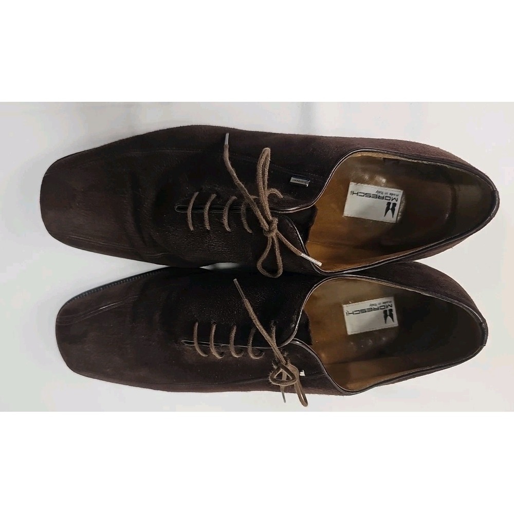 Moreschi Men's Brown Suede Oxford/ Loafers Shoes - Made‎ In Italy-US 14